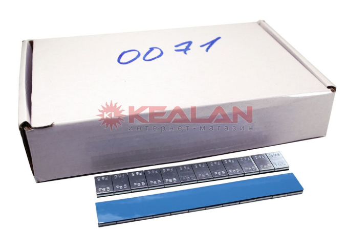 Самоклеящиеся балансировочные грузики 0071-FE-100 (5*12 SQ-X) - 100 шт.