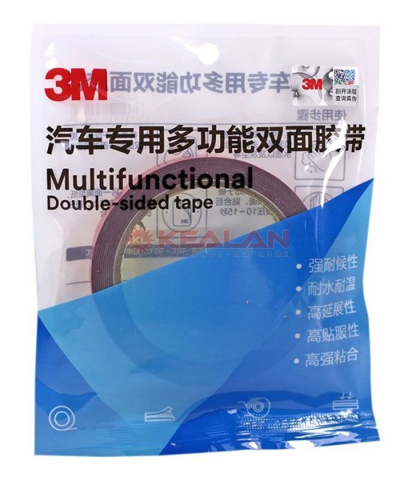 3M™ 4229 скотч, на пеноакриловой основе двухсторонний черный, 0,8 мм, 15 мм, 3 м.