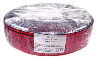 TITAN/Red Scorpio CM 1.00 провод двухжильный красно-черный, медный, 2x1,00 мм², 100 м.