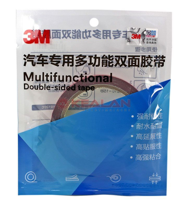 3M™ 4229 скотч, на пеноакриловой основе двухсторонний черный, 0,8 мм, 10 мм, 3 м.