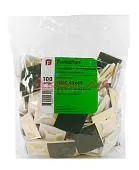Fortisflex ПМС-40 площадки монтажные самоклеющиеся, белые, 100 шт.