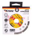 KRANZ KR-90-0100 диск алмазный отрезной сегментный 115x22,2x2x10мм.