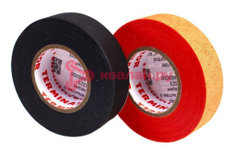 Terminator IZT 1919 fabric DUO текстильная изолента черная, оранжевая, 19мм*19м*0,18мм, набор 2 шт.