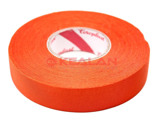 Coroplast 837X изолента (orange) оранжевая тканевая, без ворса, 0,27 мм, 19 мм, 25 м.