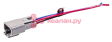 CARGEN AX8143 разъем Deutsch DTM04-3P (3pin) 3 контакта под сечение провода 0.5-0.8 кв.мм для ГАЗ