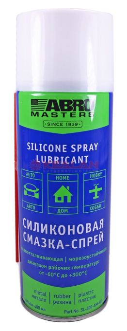 ABRO MASTERS SL-400-AM-RE смазка силиконовая, морозостойкая, 400 мл.