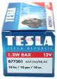 TESLA 1,2W BAX лампа автомобильная 12V