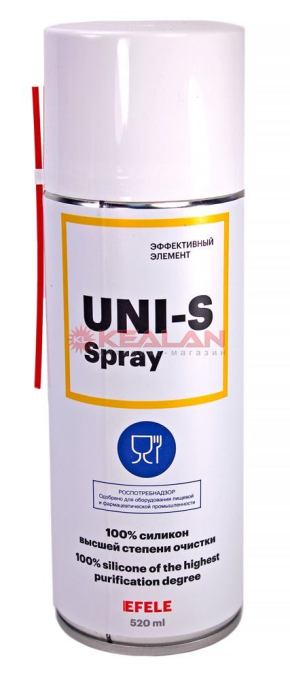 EFELE UNI-S SPRAY силикон высшей степени очистки, 520 мл.