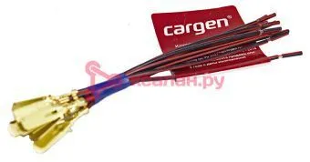 CARGEN AX38601 контакт штыревой серии 6,3 мм (с фиксацией) обжатый с проводом 1.0 мм²