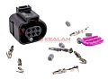 Картинка CARGEN AX6556S разъем 1J0973713 (6pin) 6 контактов блока дроссельной заслонки для Seat, Skoda, Volks от интентернет-магазина КЕАЛАН