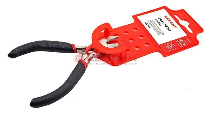 REXANT 12-4602 мини бокорезы никелированные, авторазжим, обливные рукоятки, 120 мм.