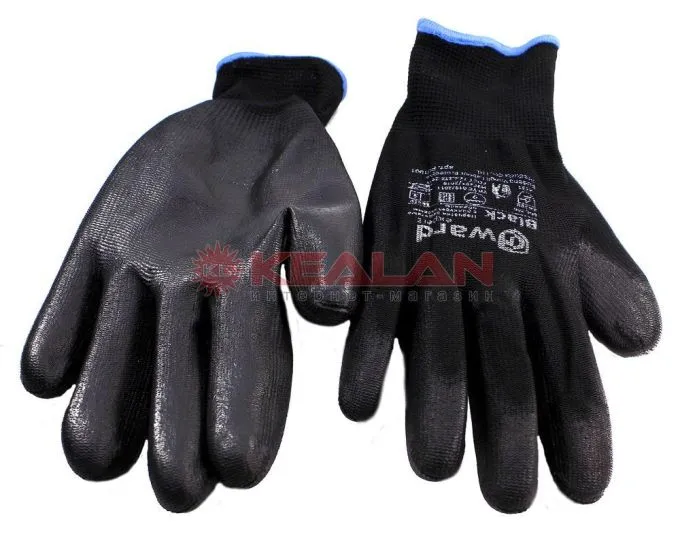 GWARD Black перчатки нейлоновые черного цвета с полиуретановым покрытием, 9/L