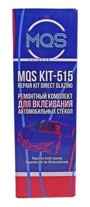 MATEQUS MQS 515 KIT 01 набор для вклейки стекол, клей-герметик, праймер, аппликатор, салфетка-очисти
