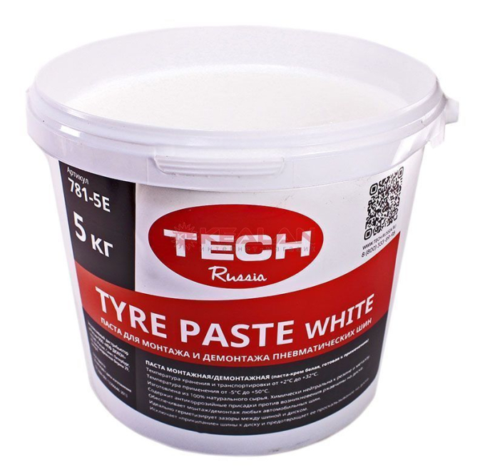 TECH 781-5E монтажная/демонтажная паста White, крем, 5 кг.