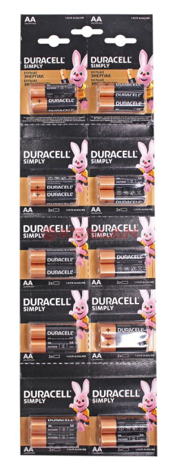 DURACELL BASIC, АА/LR6-20BL батарейка алкалиновая, 20 шт.