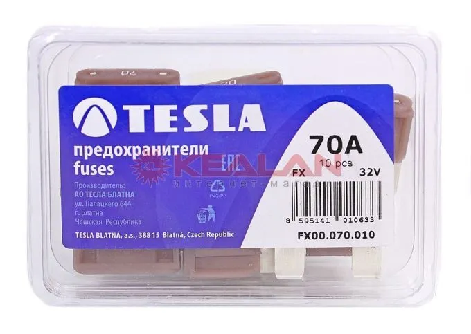 TESLA FX70 предохранитель ножевого типа, макси, 10 шт.