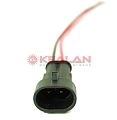 Картинка AUTOFIX WC-2P-M коннектор влагозащищенный "ПАПА", 2 pin от интентернет-магазина КЕАЛАН