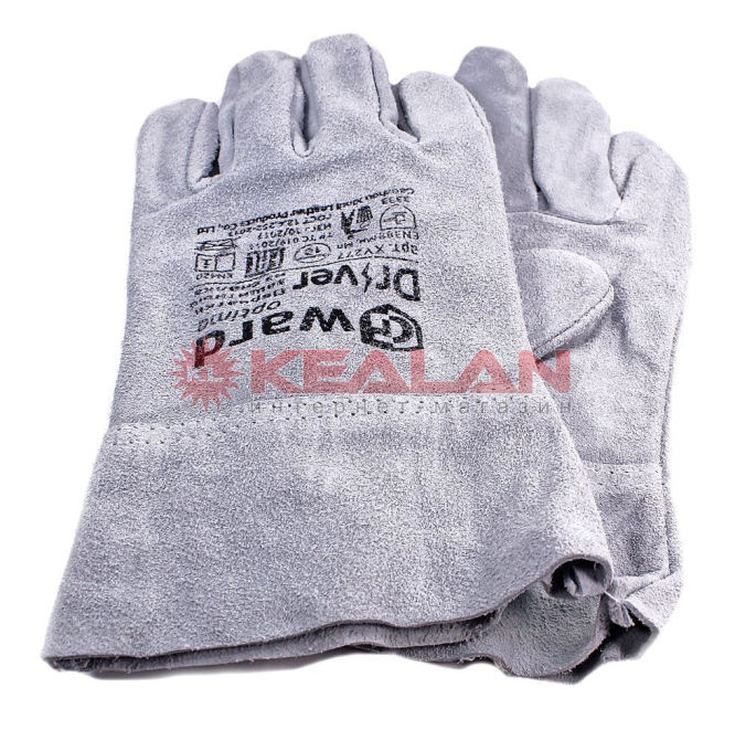 GWARD Driver перчатки из спилка серого цвета без подкладки, 10/XL