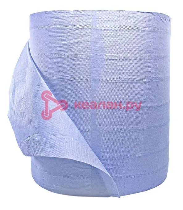 Wesons CBP-33 100% целлюлоза, бумага протирочная, синяя, 2 слоя, размер 33 х 35 см, в рулоне 1000 ли