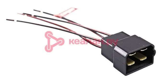 CARGEN AX37302 разъем 1/20581/80 межжгутовой 4-х контактный штыревой серии 6.3, с проводами 1,0 мм к