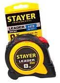 STAYER LEADER рулетка, 8 м, 25 мм.