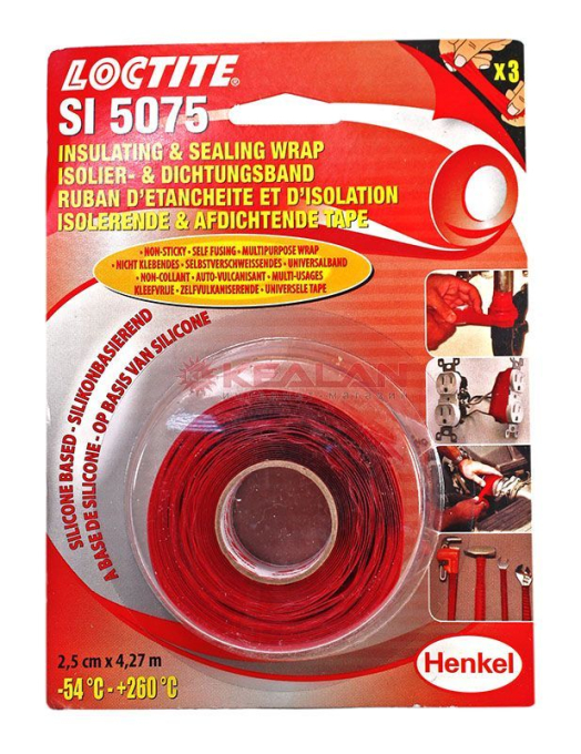 LOCTITE 5075 изоляционная и уплотнительная лента, термостойкая, 25 мм, 4,27 м.