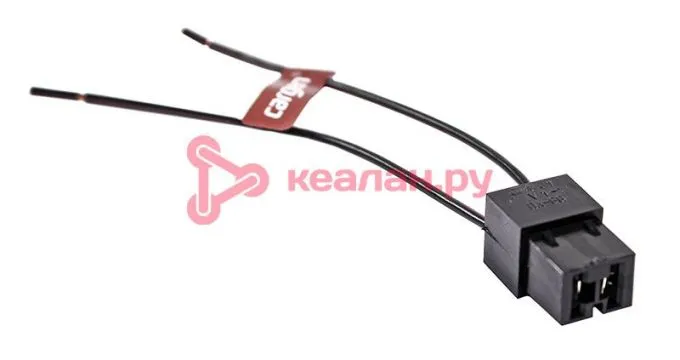 CARGEN AX37201 разъем 1/20604/80 межжгутовой 2-х контактный гнездовой серии 6.3, с проводами 1,0 мм 