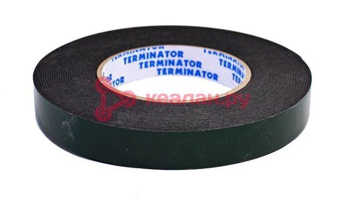 Terminator ST 1910 скотч двухсторонний черный, 19 мм, 10 м.