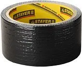 STAYER 12086-50-10 армированная лента черная, универсальная, 48 мм х 10 м.