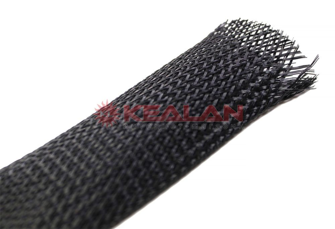 TEC SB-ES-30-Black гибкая черная оплетка для кабеля, 30-60 мм.