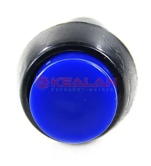 REXANT 36-3031 выключатель-кнопка 250V 1А (2с) ON-OFF синяя