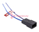 CARGEN AX34202 разъем 2108-3724354 межжгутовой 2-х контактный штыревой серии 2.8, с проводами 0,75 м