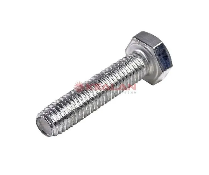 MixOne. болт с полной резьбой 8х35, шестигранная головка, оцинкованный, DIN933, ГОСТ 7798-70