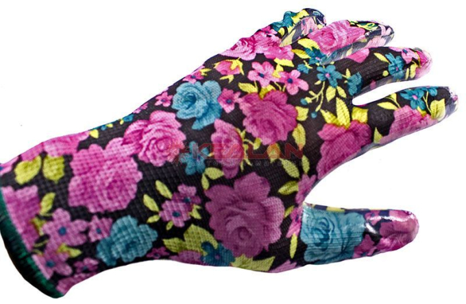 GWARD Fiesta VIOLET перчатки нейлоновые с нитриловым покрытием, размер 8 (M)