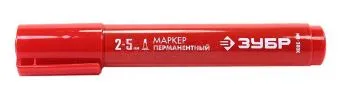 ЗУБР МП-300К клиновидный перманентный маркер красный, 2-5 мм.