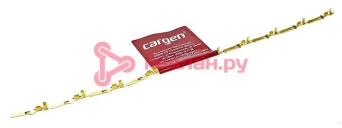 CARGEN AX3822 контакт штыревой серии 2,8 мм (с фиксацией) под сечение 0.5-1.0 мм², 10 шт.