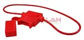 ABRO MASTERS FU-AI818-16AWG держатель предохранителя стандарт, красный, провод 16 AWG