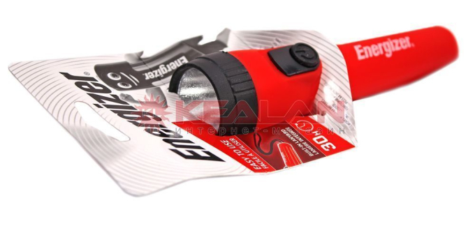Energizer Plastic Light 1LED фонарь универсальный, ремешок оранжевый