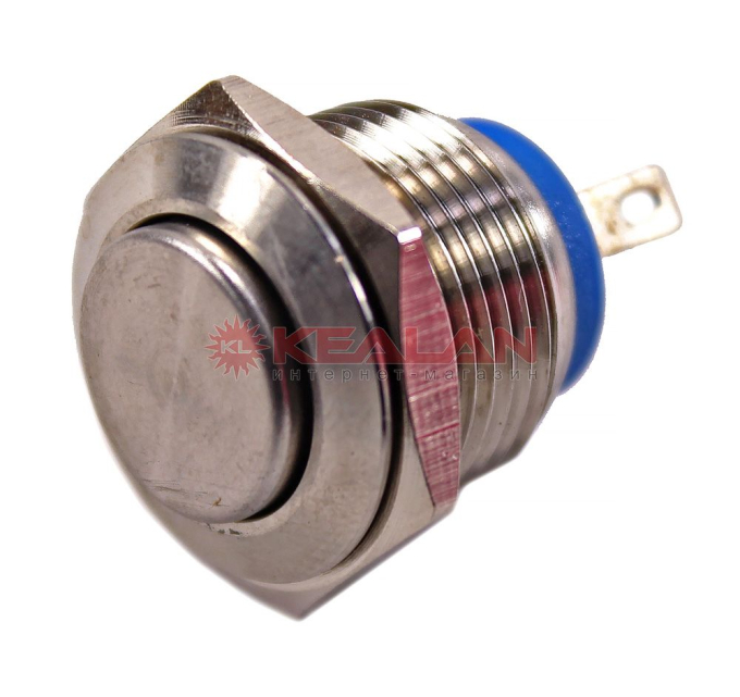 REXANT 36-3231 кнопка антивандальная Ø16 Б/Фикс (2с винт) (ON)-OFF выпуклая
