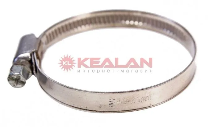 KVP 40-60/9 W2 хомут червячный, нержавеющая сталь