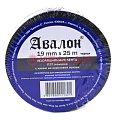 Картинка AVALON изолента черная, ПЭТ, тканевая (fabric), 19 мм, 25 м. от интернет-магазина кеалан.ру