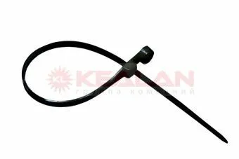 REXANT 07-0105 100x3,5 стяжки кабельные, черные, с отверстием под саморез, 100 шт.