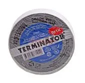 Terminator IU1K white изолента белая ПВХ, огнеупорная, всепогодная, 0,17 мм, 19 мм, 20 м.