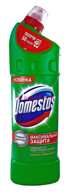 DOMESTOS чистящее средство для дезинфекции и гигиены, хвоя, 1 л.