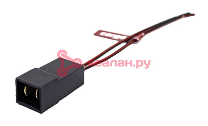 CARGEN AX37202 разъем 1/20605/80 межжгутовой 2-х контактный штыревой серии 6.3, с проводами 1,0 мм к