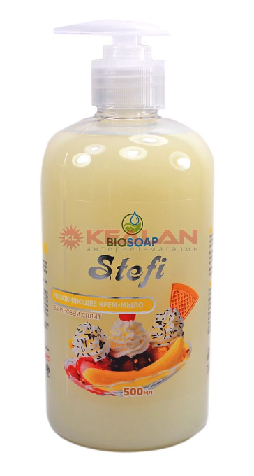 BIOSOAP STEFI крем-мыло банановый сплит, 500 мл.