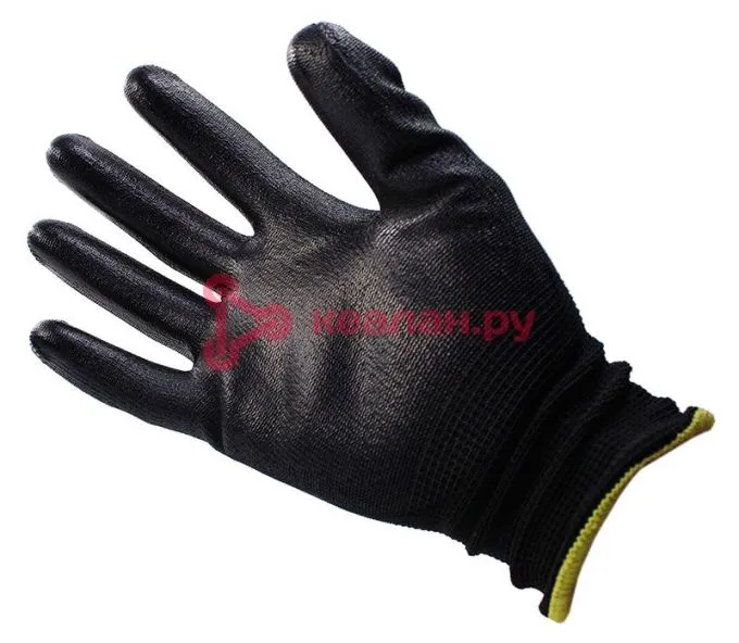 GWARD Black перчатки нейлоновые черного цвета с полиуретановым покрытием, 7/S