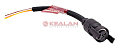 Картинка CARGEN AX524 разъем байонет (розетка) 7805252 (5pin) 5 контактов с прямым адаптером, датчика ABS для от интентернет-магазина КЕАЛАН