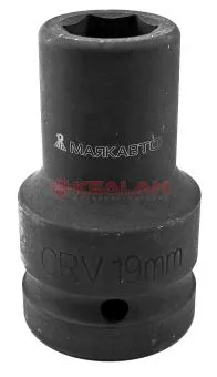 МАЯКАВТО головка ударная 19 мм, 3/4" 6 граней