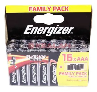 Energizer Alkaline Power алкалиновая батарейка, АAА, 16 шт.